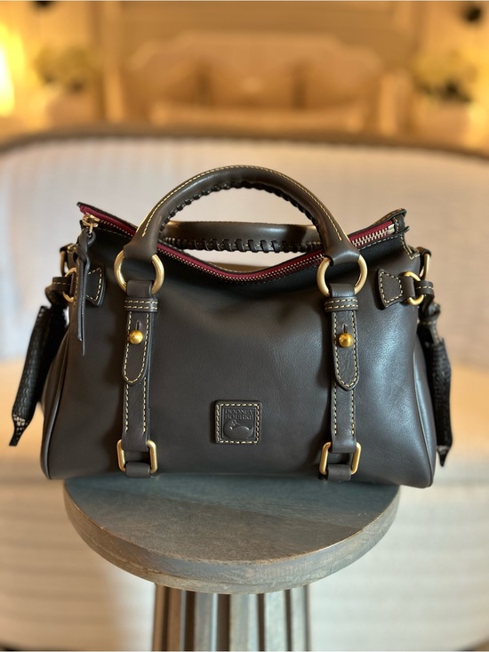 Dooney & Bourke Handbags - Dooney and Bourke Florentine Mini Satchel in CHARCOAL